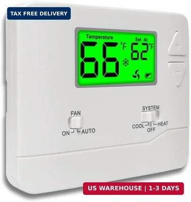 NonProgrammable Thermostat for House, Digital Energy-Saving Thermostat,Single-St