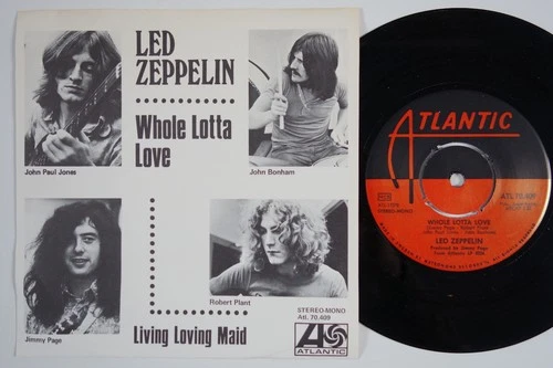 LED ZEPPELIN Whole Lotta Love RARE! Sweden 45 swedish Living Loving Maid HEAR!