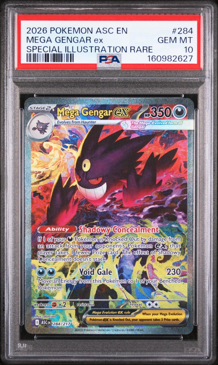Gengar Pokémon TCG Grade 10 Rare Individual Collectible Card Game