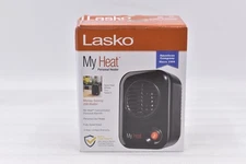 Lasko MyHeat Personal Tabletop Space Heater with Simple Controls Black 200W