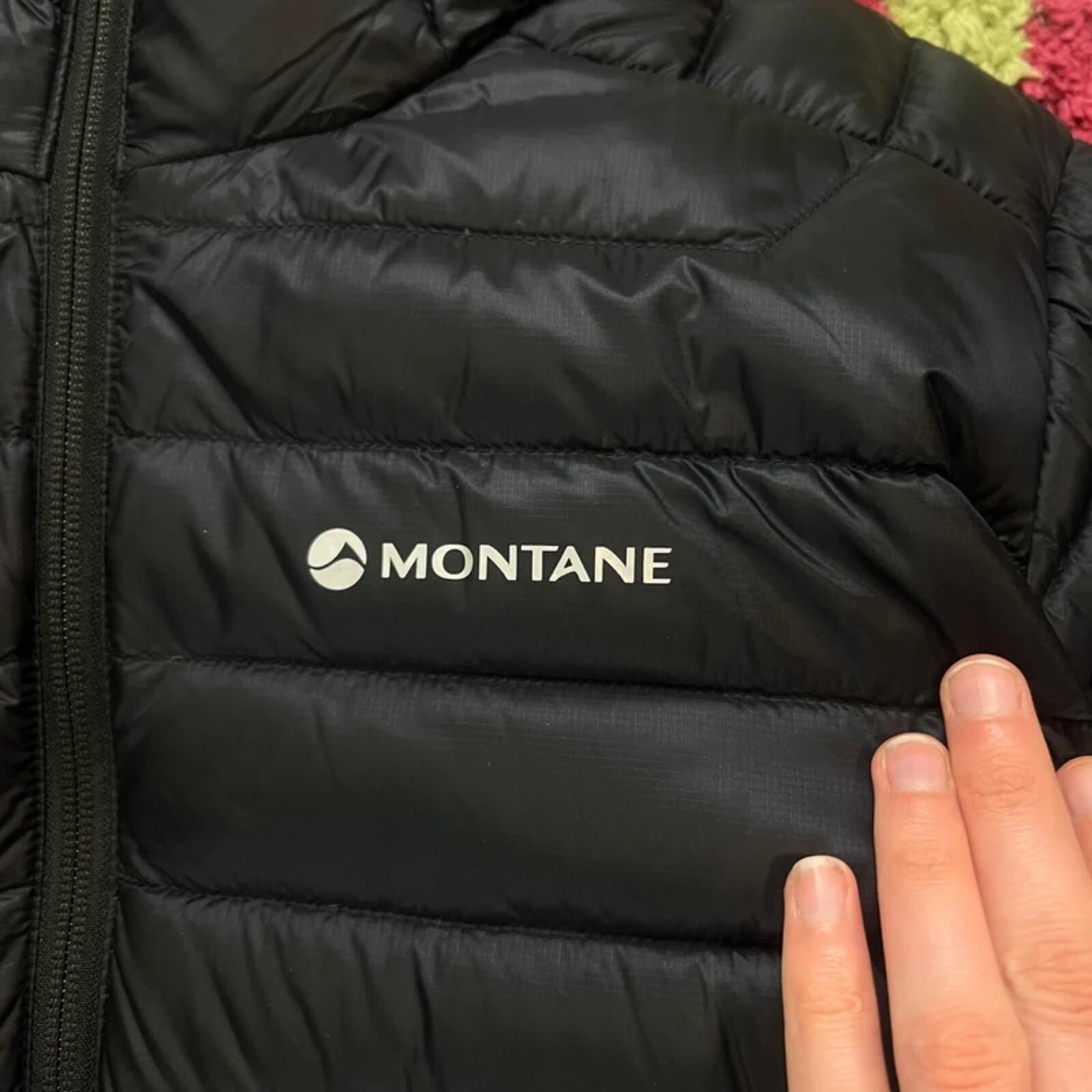 Montane Anti-Freeze Mens Down Jacket Black Hooded Puffer Pertex Quantum Small image 3