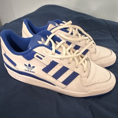 adidas White Blue Striped Low Top Men display picture 3