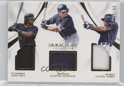 2017 Panini Immaculate Trio Players 83/99 JaCoby Jones Josh Bell Rookie RC fm5