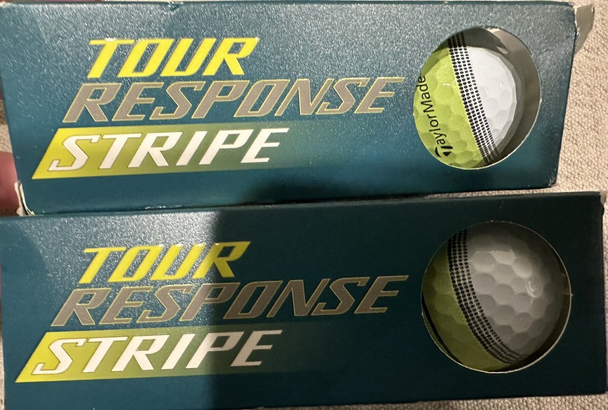 TaylorMade TOUR RESPONSE STRIPE Yellow & White Sleeve - 6 (six