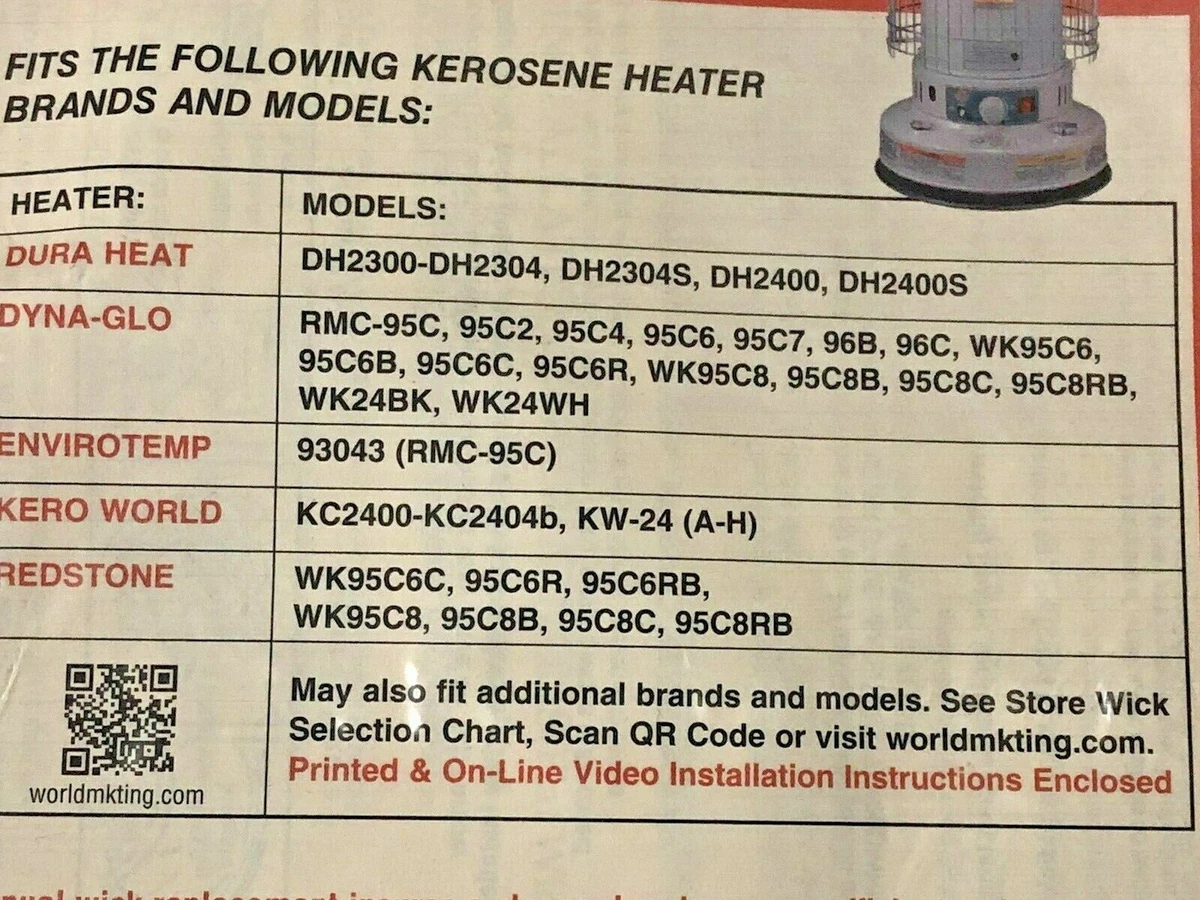 Envirotemp RMC-95C Wick # 32225 Dyna Glo RMC-95C Wick Kero World Wick  13204322250 | eBay