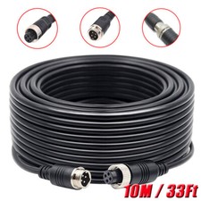 4-Pin 33Ft Extension Aviation Cable For RV Truck Trailer Rear View Backup Camera