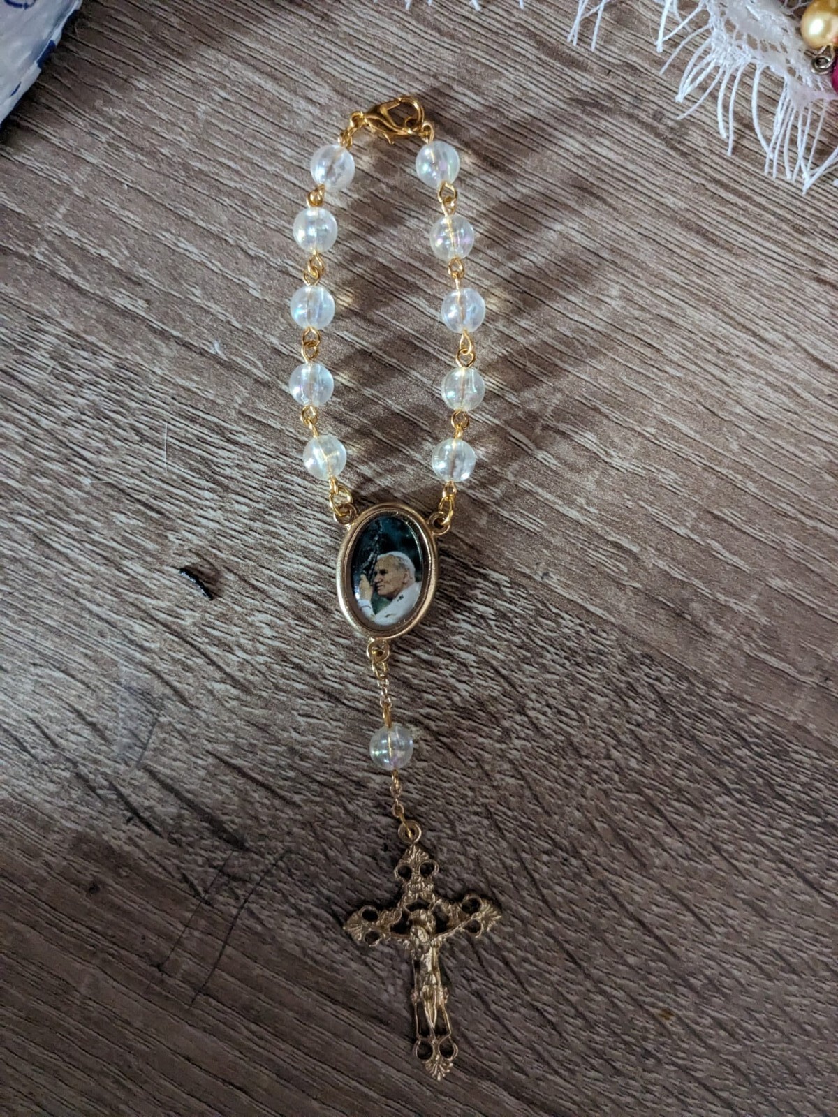 Mini Rosenkranz Mit Heiligen Christophorus, Gebetskette Katholisch