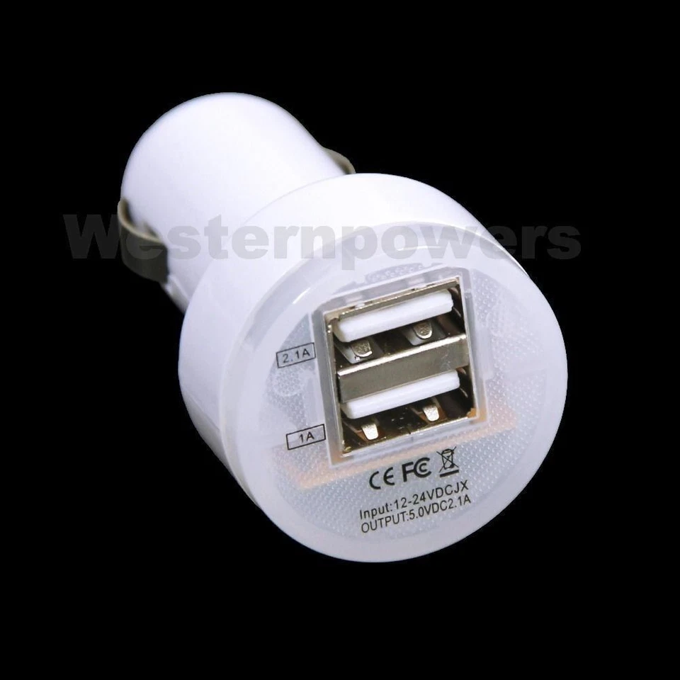 2x 2A + 1A Doble USB Cargador de Coche Rápido iPhone iPad Samsung Galaxy HTC LG Foto 2 de 4