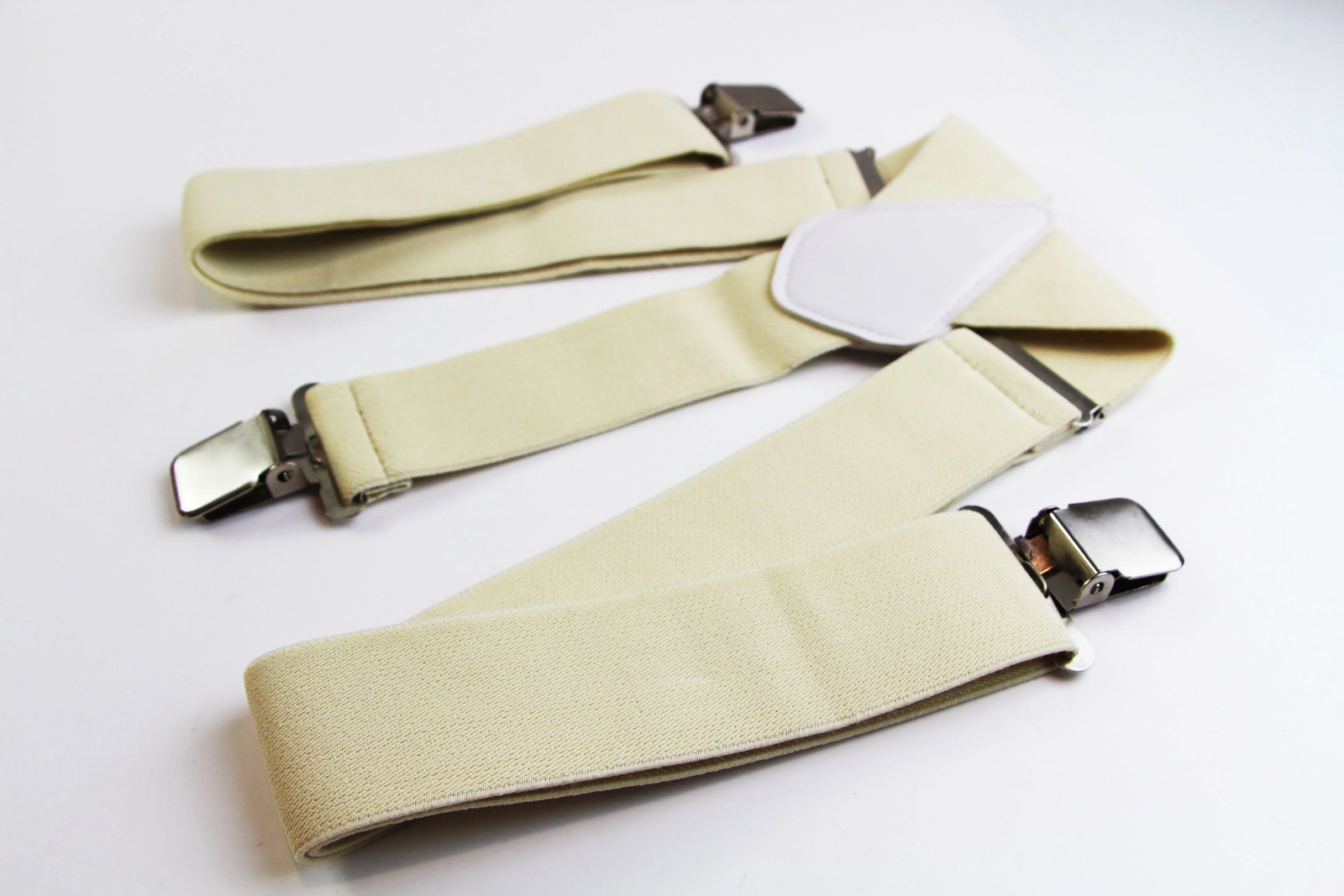 Extra Wide Heavy Duty Adjustable 120cm Ivory Adult Mens Suspenders eBay