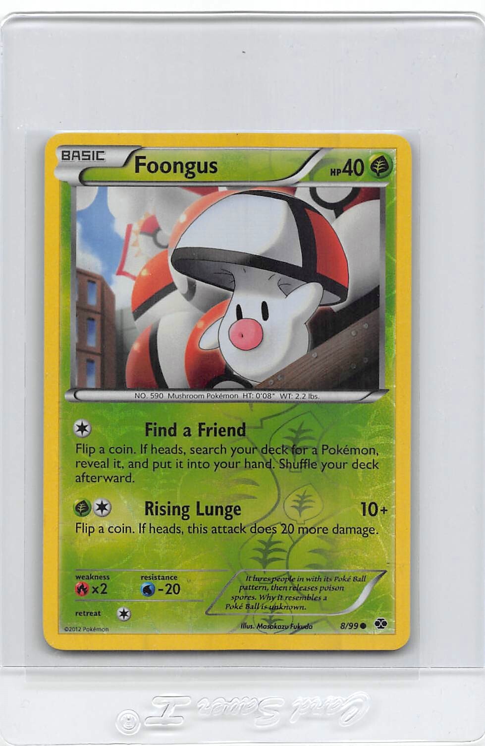 Foongus 8/99 - Reverse Holo - Next Destinies - POKEMON CARD - NM