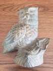 Owl Perched Brass Figurine Statue 5" Tall — photo 1