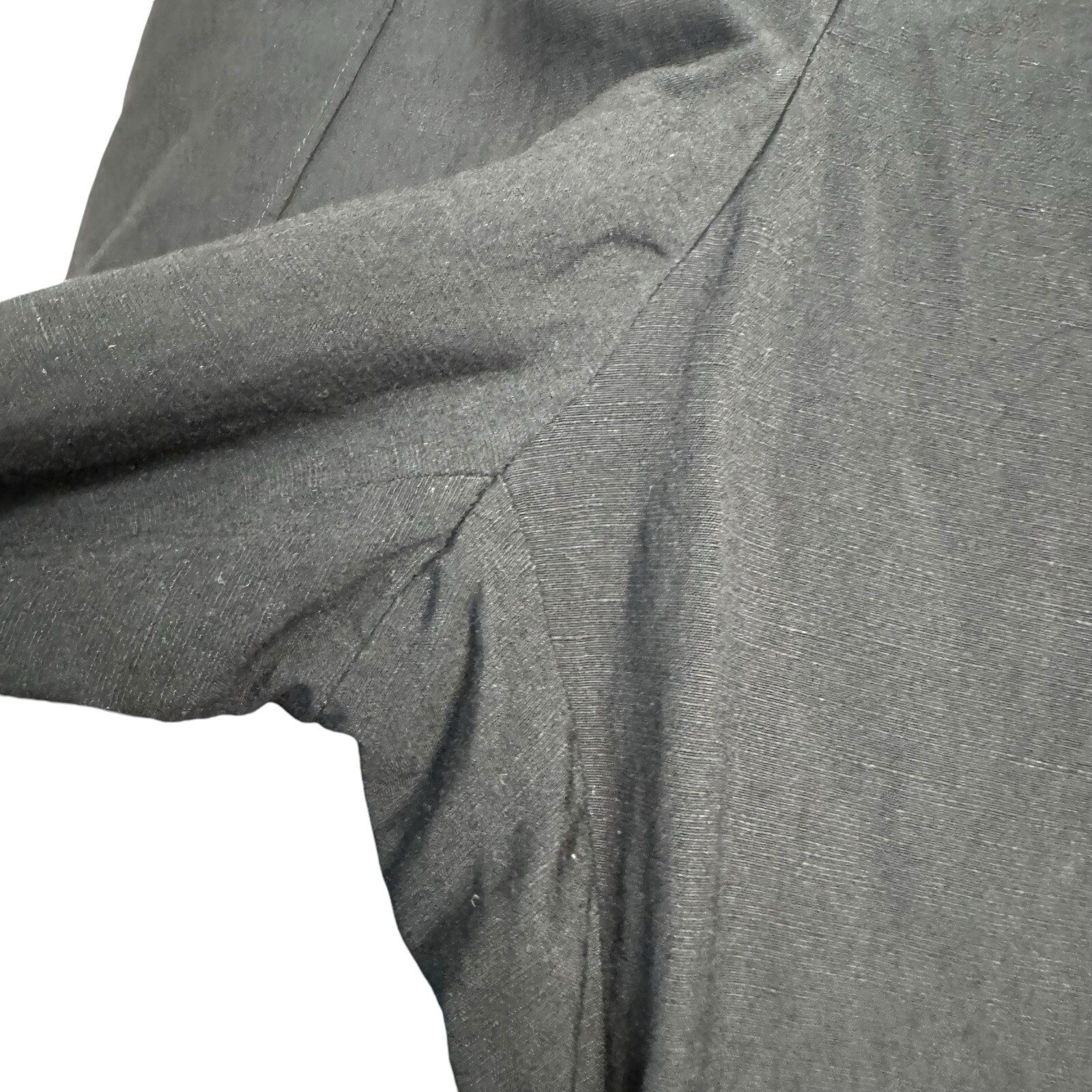 ALTRA & Other Stories pantalone nero gamba larga vita alta misto lino 10