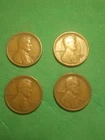 4x 1924 S Lincoln Wheat Cents Exact Coins Pictured