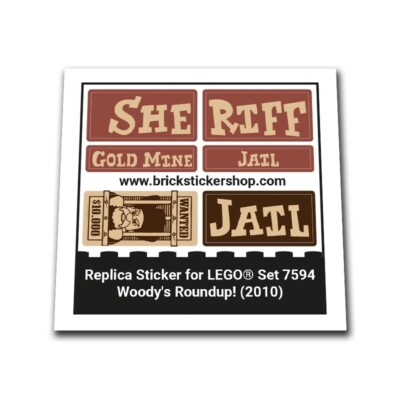 Replacement Sticker for Set 7594 - Woody's Roundup!