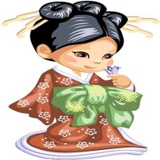 30 Custom Cute Asian Girl Personalized Address Labels