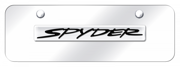Toyota Spyder 3D Stainless Steel License Plate Official Licensed Nameplate Logo  