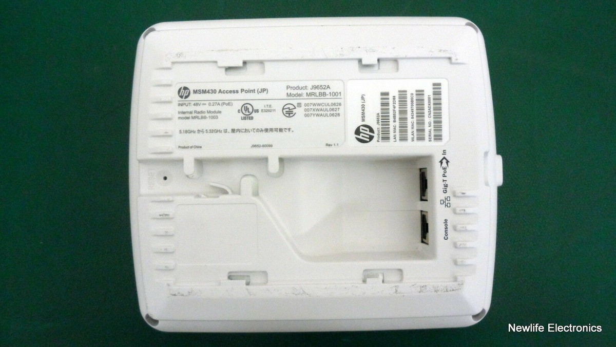 HP J9652-61001 MSM430 Dual Radio 802.11n Access Point (JP) J9652A