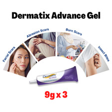3 Tube Dermatix Advanced Scar Gel 9g Effective to Lighten, Soften  Flatten Scar