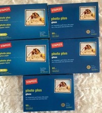 NIP Staples Photo Plus Gloss 4" x 6" Photo Paper - Lot of 5 300 photos total 