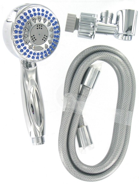 Waterpik Shower Head 5 Setting Handheld Power Spray W Massage Chrome ...