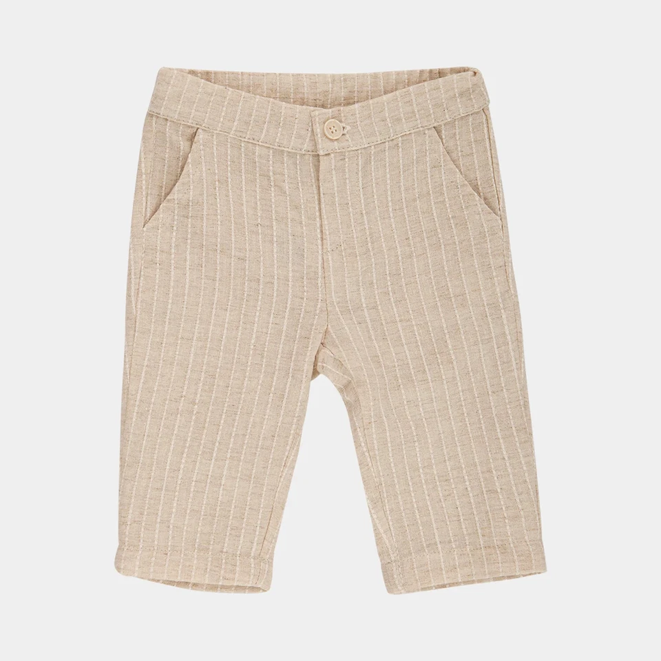 LALALU' SET BATTESIMO PANTALONE PAPILLON CAMICIA BAMBINO ESTATE 12 MESI - Immagine 4 di 4