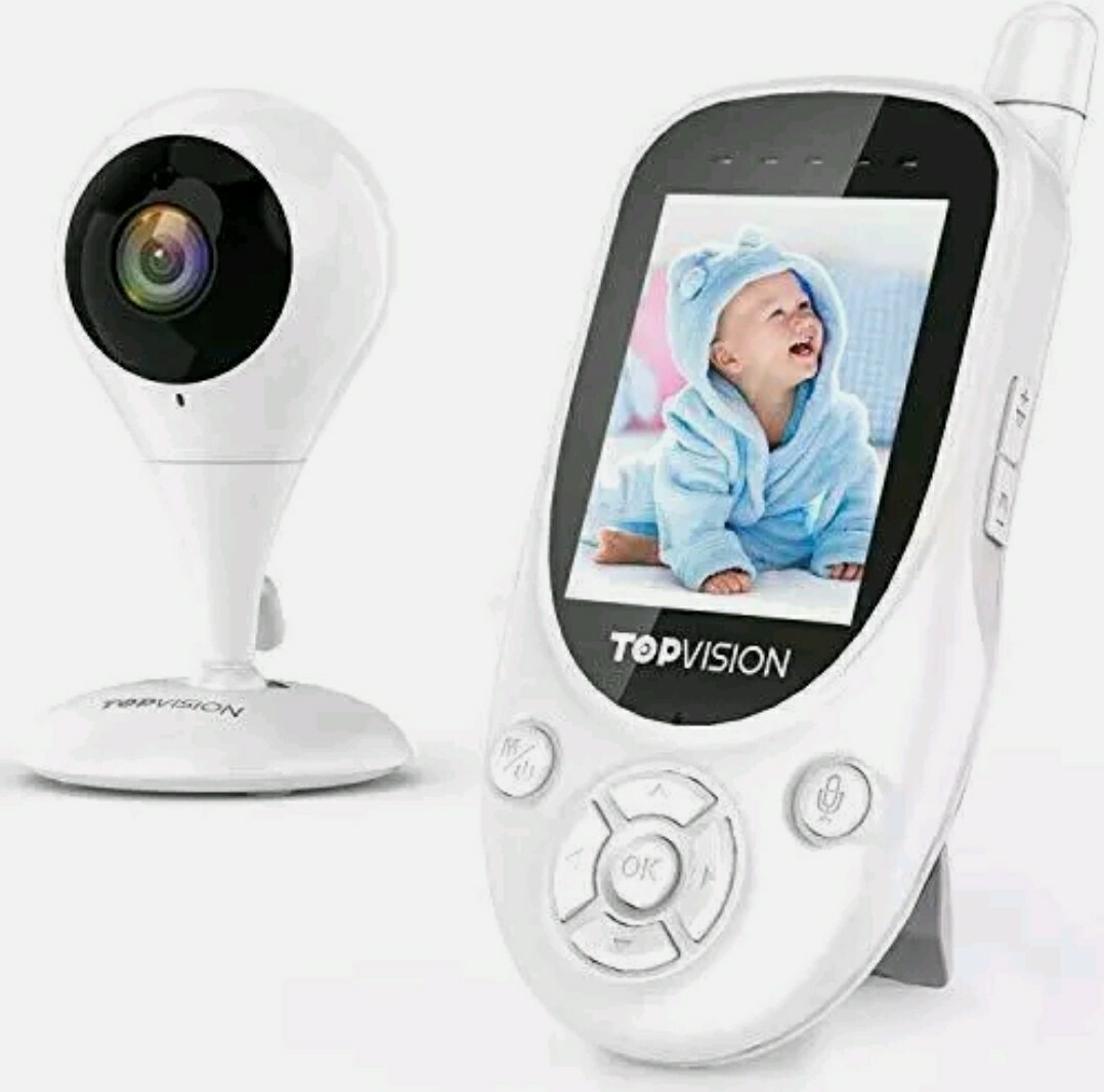 Security Baby Monitor, TOPVISION Wireless Video Monitor with Night  Vision