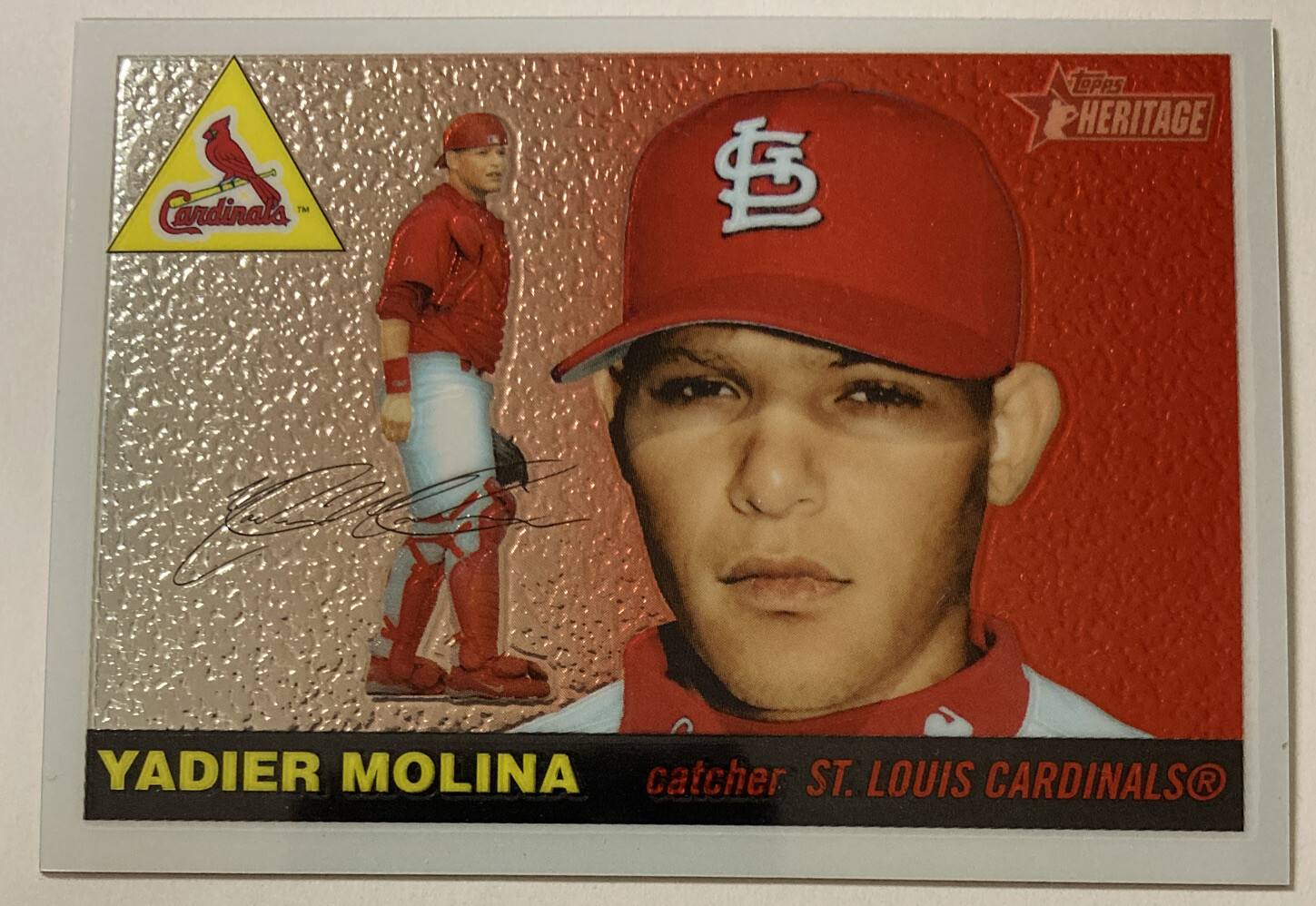 Yadier Molina 2004 Topps Heritage Chrome Rookie Card  1163/1955 #thc99 (4284