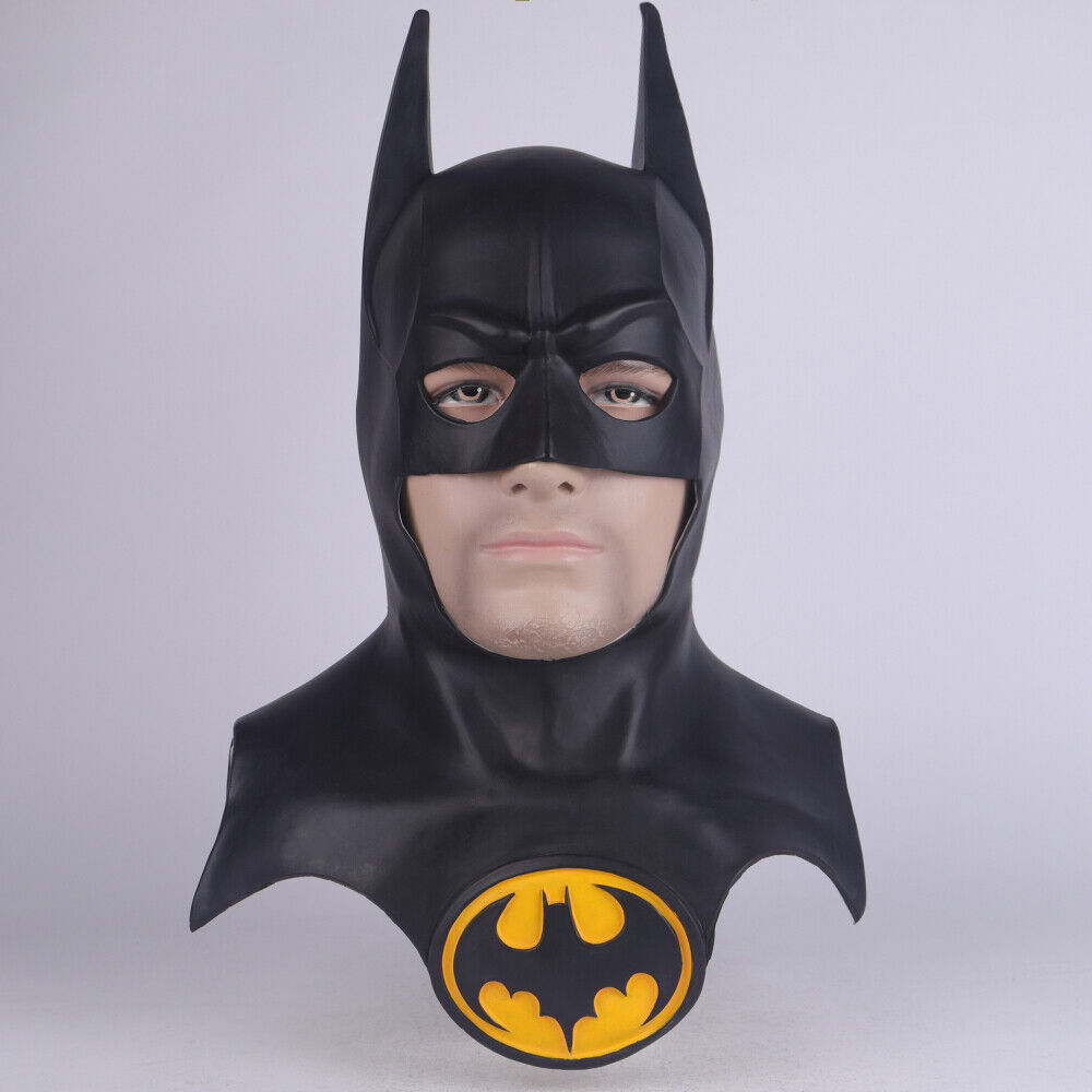 1989 Version The Batman Masks Full Head Bruce Wayne Cosplay Superhero Mask Props