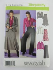 Simplicity #1784 SEWSTYLISH Blouse-Jacket-Pants & Skirt Pattern Sz 8-16 UC w70