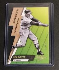 2019 Panini Leather & Lumber Ken Boyer Power Alley Holo Gold #rd 09/10 St. Louis