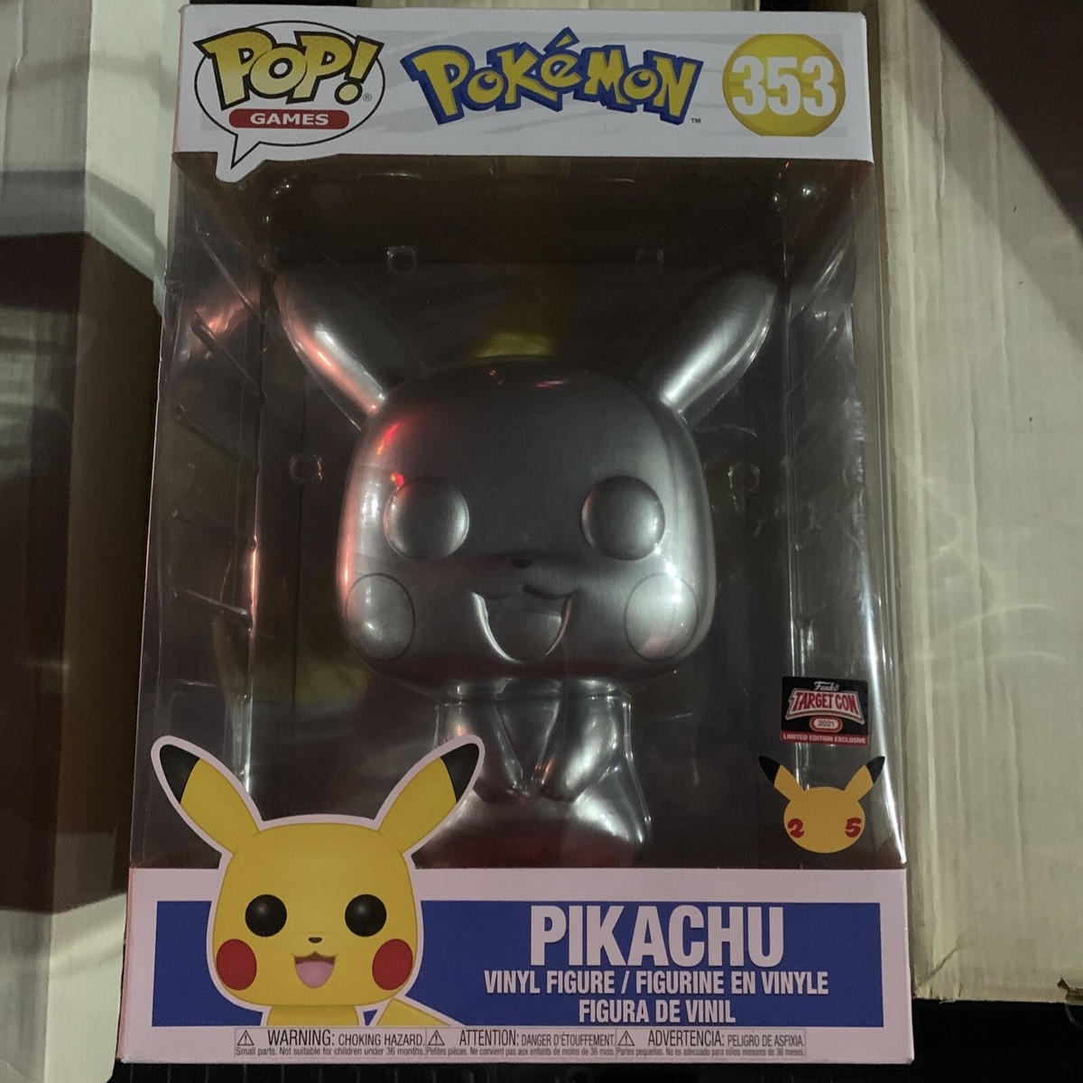 Rare! Target Con Exclusive 2021 Funko Pop Pokemon Pikachu