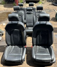 AUDI Q7 SQ7 4L 2011-2015 7 SEATER HEATED BLACK LEATHER INTERIOR SEATS FRONT BACK