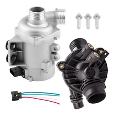 Electric Engine Water Pump and Thermostat Kit For BMW X3 X5 11517586925