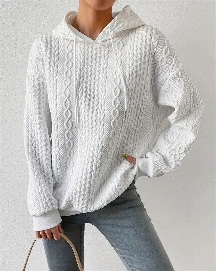 Plus Size Ladies Hoodies Long Sleeve Jumper Hooded Sweatshirt Pullover  Loose Fit | eBay