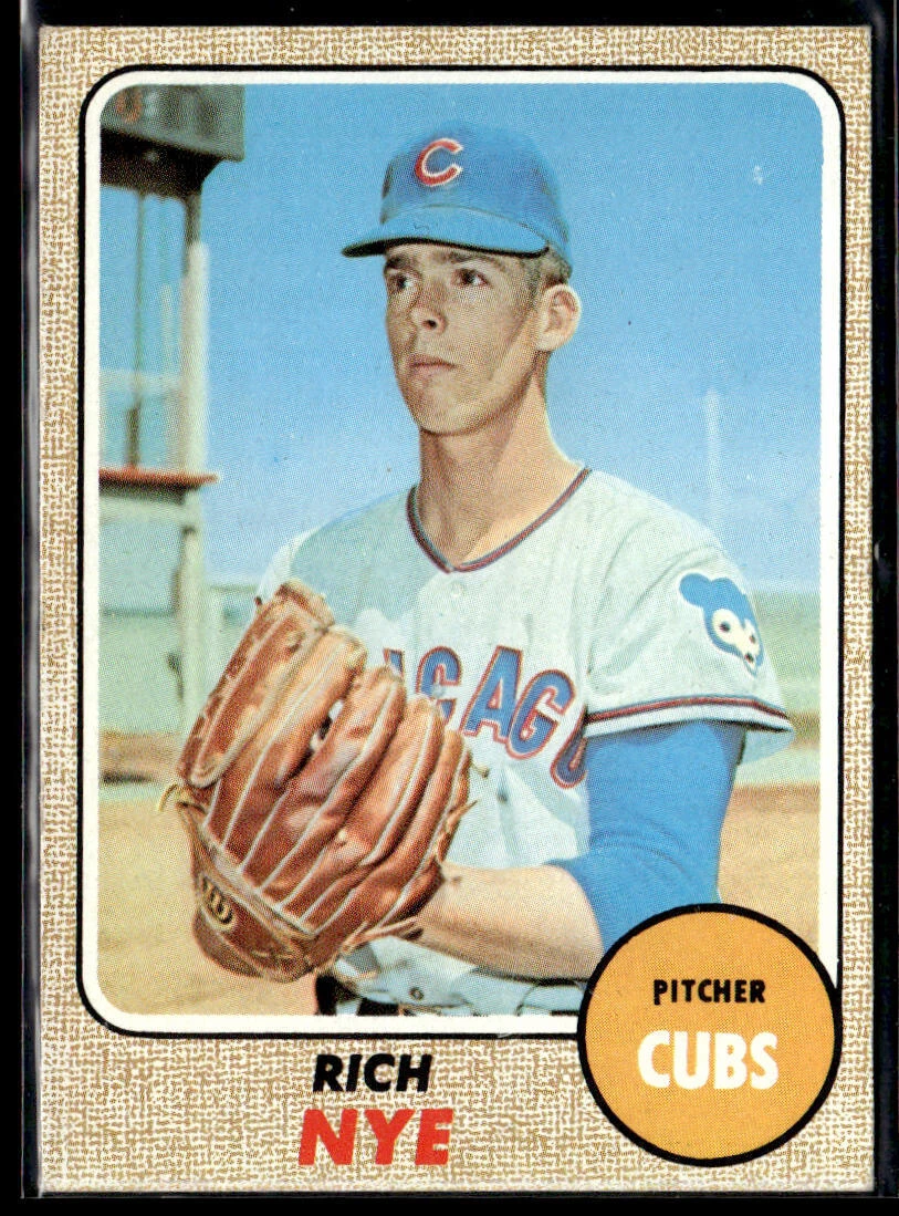 1968 Topps Rich Nye #339 Chicago Cubs G/VG/EX