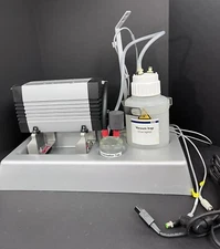 Qiagen Biorobot KNF Neuberger Vacuum Pump PJ21985-SR920 with Reservoir Bottles