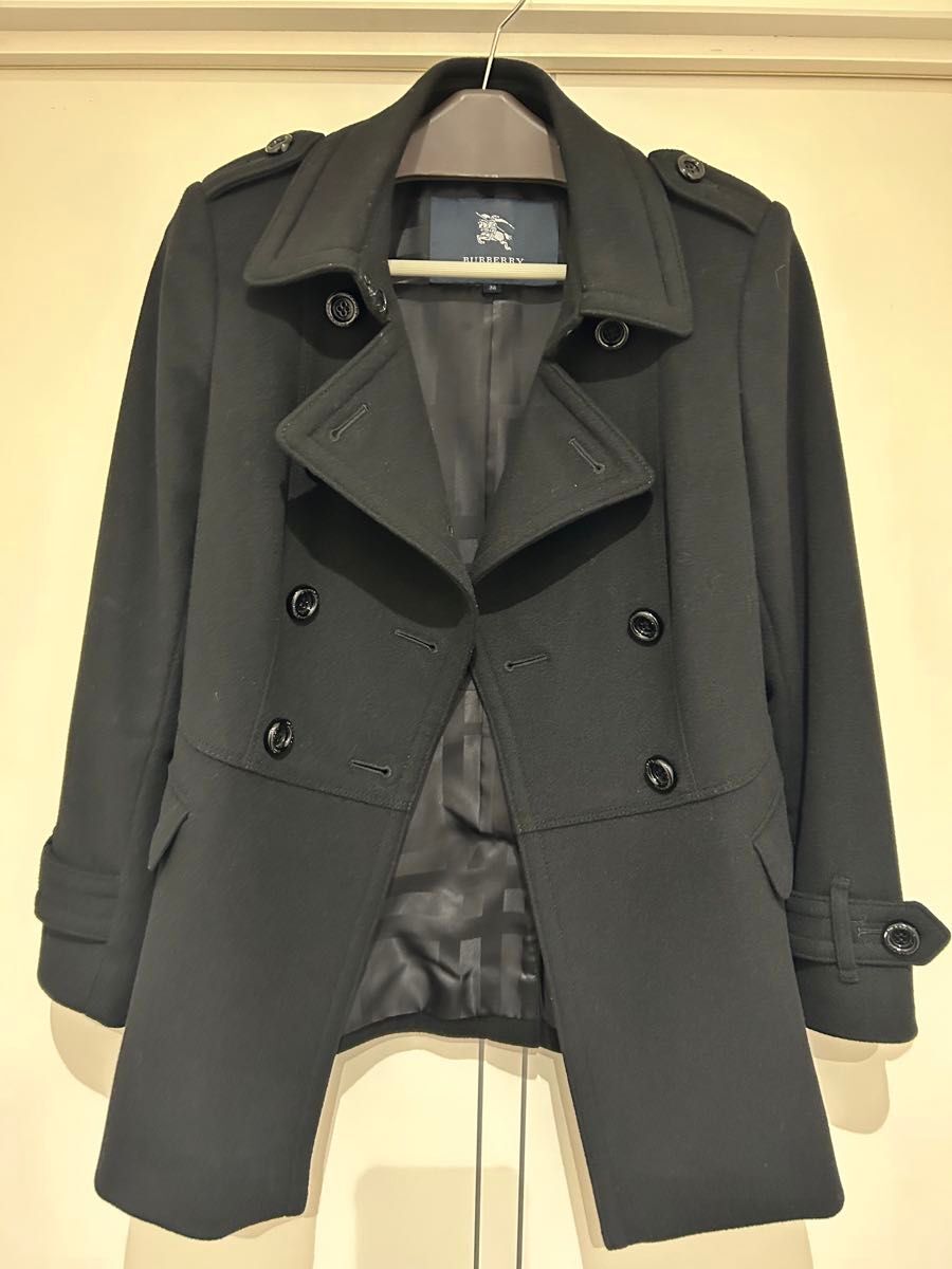 Burberry wool コート Burberry Wool Cashmere Trench Coat Blue メンズ - FW23 - JP