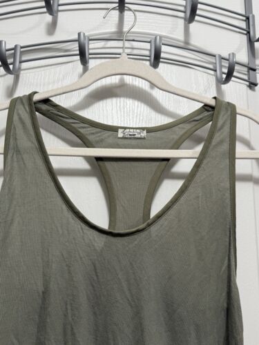 Free People Intimately Women's Solid Army Green Tank Top Size S Racerback NWT - Picture 3 of 14