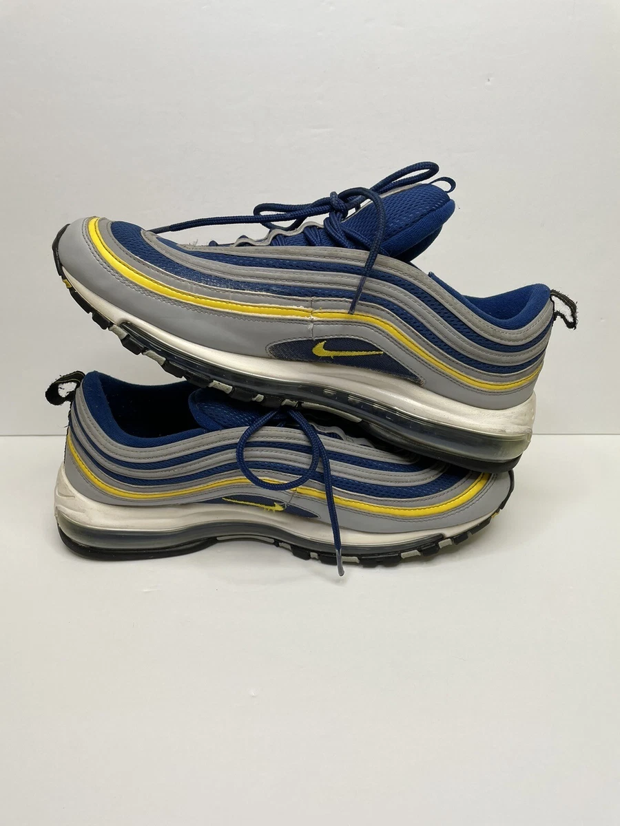 Nike Air Max 97 Shoes Mens Size 10.5 Blue Yellow Running Sneakers 921826-006 Nike Air Max 97 Michigan Tour Yellow Men main image 2