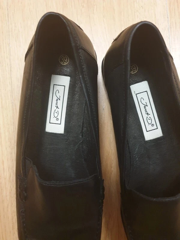 Janet D. Vintage Halbschuh schwarz Leder Größe UK 6 / EU39 - Bild 2 von 4