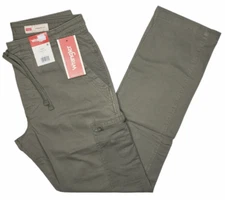 Wrangler #11644 NEW Men's Elastic Waist Drawstring Athletic Fit Cargo Pants