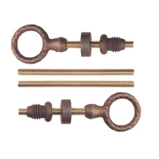 Laurel Wreath Cheval Mirror Mount Set - Antiqued Brass- Antique Mirror Frame