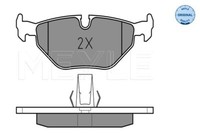Meyle 025 216 9117 Brake Pad Set, Disc Brake For BMW