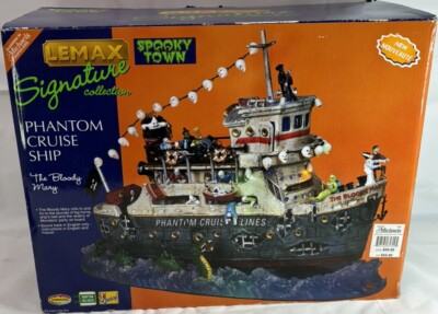 TESTED Lemax Spooky Town Phantom Cruise Ship The Bloody Mary