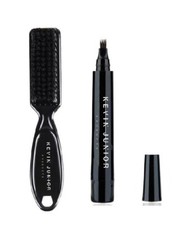 DARK BROWN Beard Filler Pen  & Brush Natural Waterproof UK SUPPLIER 