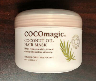 COCOmagic COCONUT OIL HAIR MASK Help Repair Nourish Prevent Damage & Restore 8oz