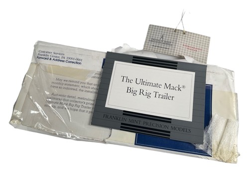 Franklin Mint 1993 MACK Elite CL 613 Tractor Trailer Semi Truck w/Packaging ♤ - Picture 7 of 20