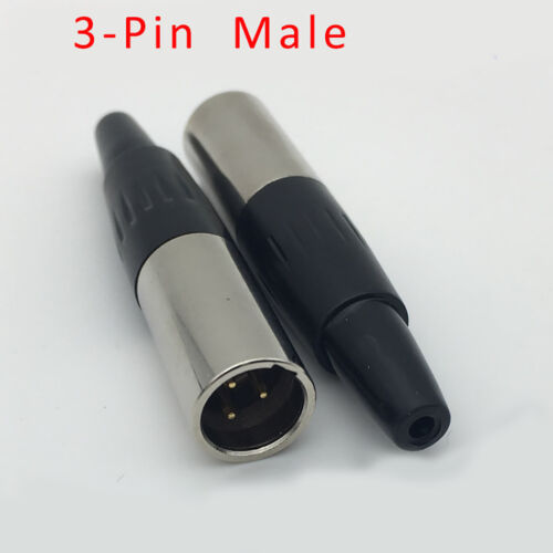 Mini XLR Stecker 3/6-polig Mikrofon Audio Stecker/Buchse/Panel Halterung Stecker - Bild 8 von 15
