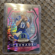 2020 Panini Prizm Draft Picks Crusade PINK PULSAR Daniel Jones #35 Duke 
