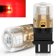 LASFIT 3157 3057 LED Brake Tail Light Bulb Pure Red Ultra Bright for Ford Escape